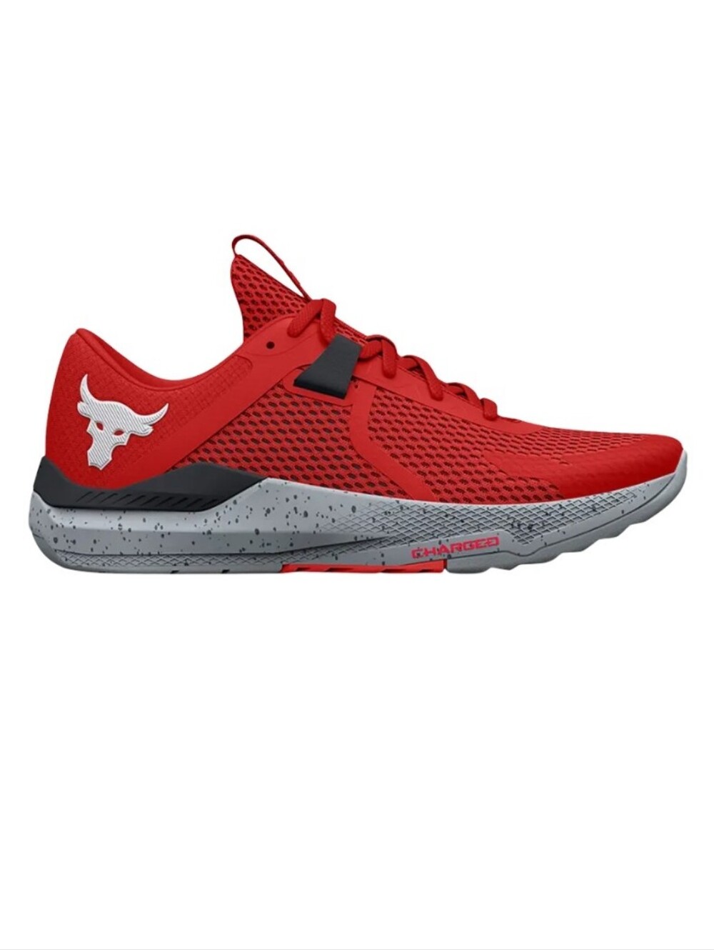 Under Armour Red Men's Training Shoe with Speckled Gray Midsole